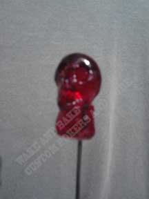 Red Transluscent Skull Poker, CustomPokersAndMore