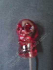 Red Transluscent Skull Poker, Casting of original Skull Skulpture by R, K, CustomPokersAndMore