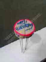 Birthday cake 6pc poker set, appetizer spike, drink stirrer, sandwich spike, Party favors, Custompokersandmore
