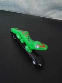 Gecko Barrette, handmade, one of a kind, CustomPokersAndMore